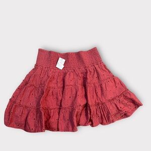NWT American Eagle Outfitters Coral Eyelet Skirt